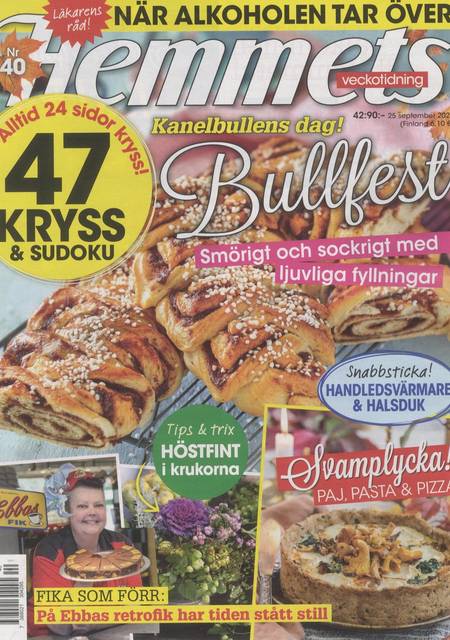 Tidningen Hemmets Veckotidning #40