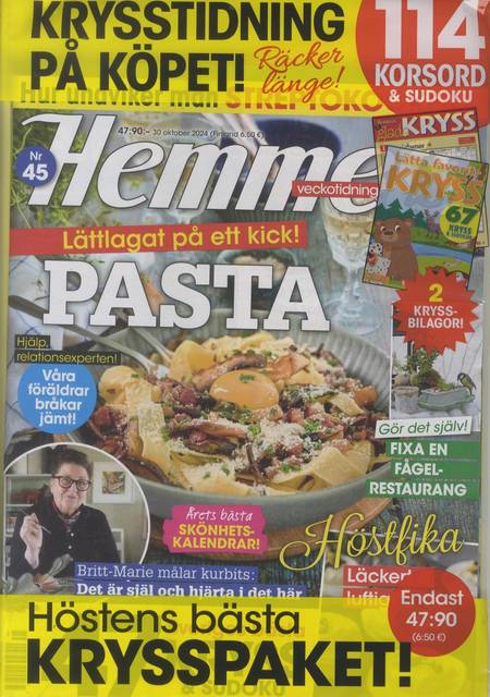 Tidningen Hemmets Veckotidning #45