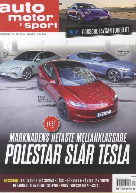 Tidningen Auto Motor & Sport #6