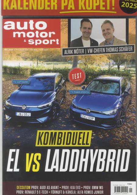 Tidningen Auto Motor & Sport