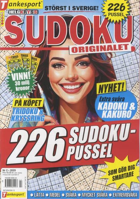 Tidningen Helg Kryss-Sudoku #2