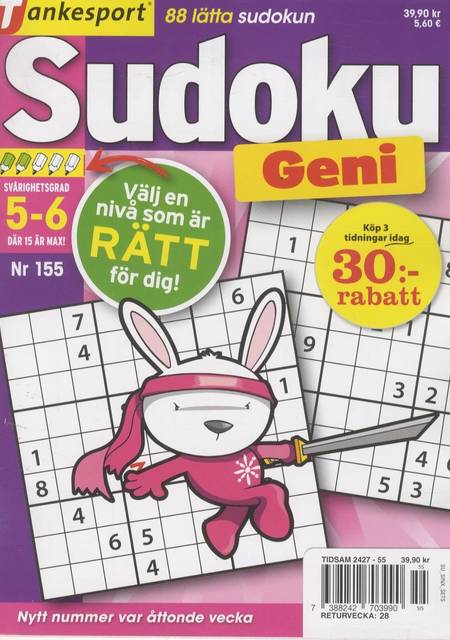 Tidningen TS Sudoku Geni #55