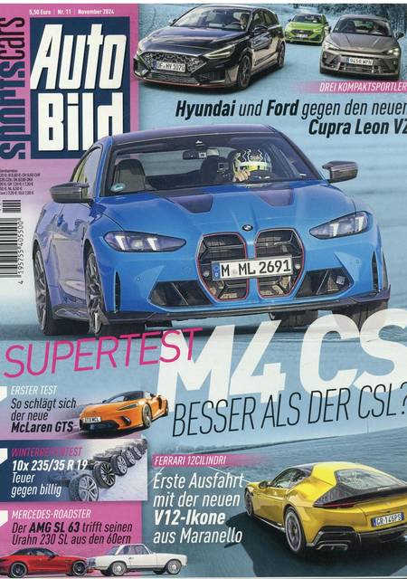 Tidningen Auto Bild Sports Cars