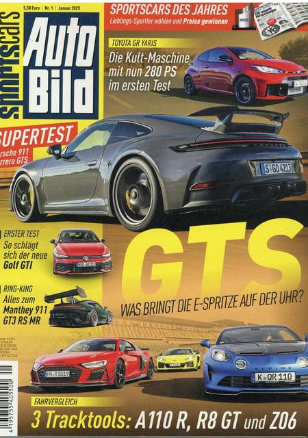 Tidningen Auto Bild Sports Cars