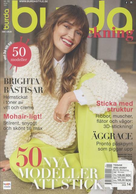 Tidningen Burda Stickning (SE) #1