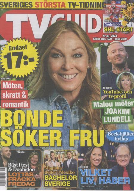 Tidningen Tv-guiden #39