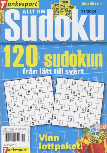 Tidningen Allt om Sudoku #11