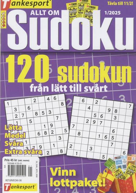 Tidningen Allt om Sudoku #1