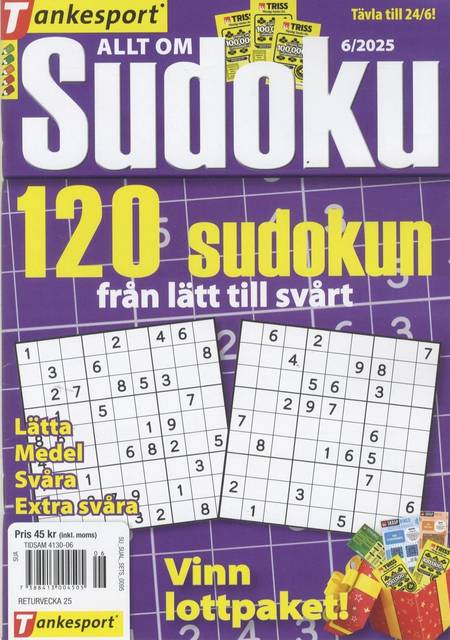 Tidningen Allt om Sudoku #6