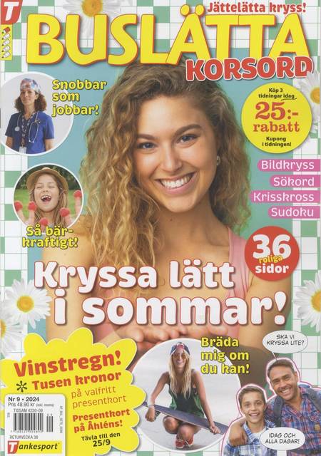 Tidningen Buslätta Korsord #9