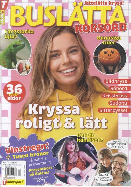 Tidningen Buslätta Korsord #11