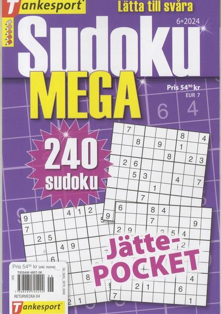 Tidningen Allt om Sudoku MEGA #6