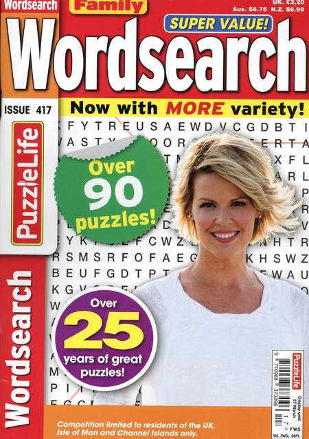 Tidningen Family Wordsearch #4