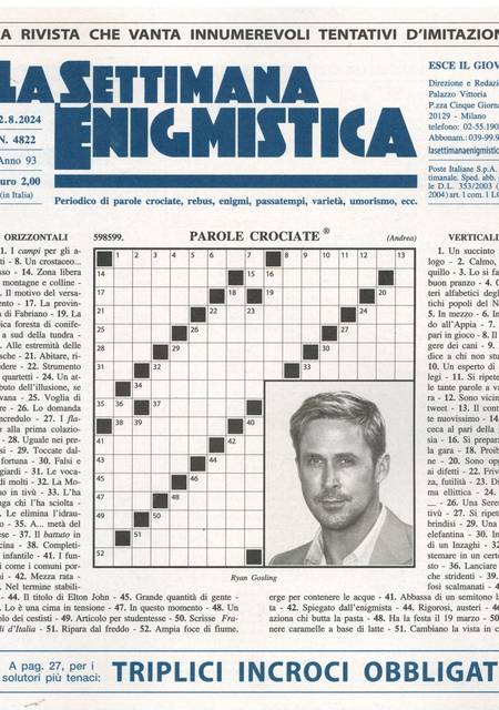 Tidningen Settimana Enigmistica #34