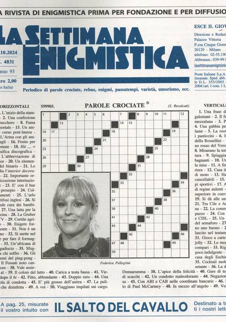 Tidningen Settimana Enigmistica #43