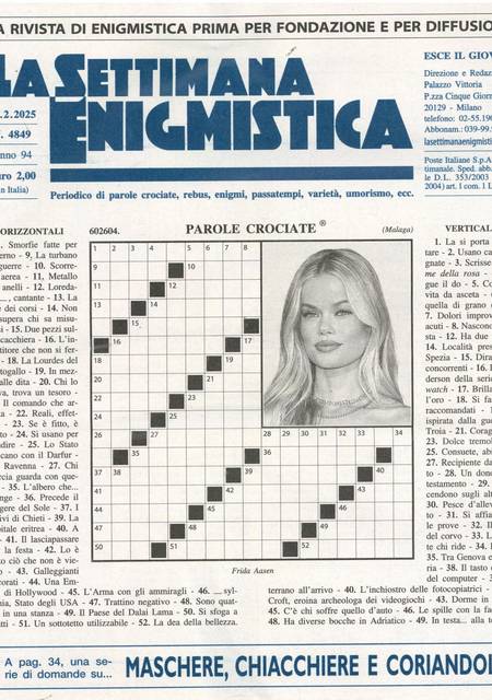 Tidningen Settimana Enigmistica #9