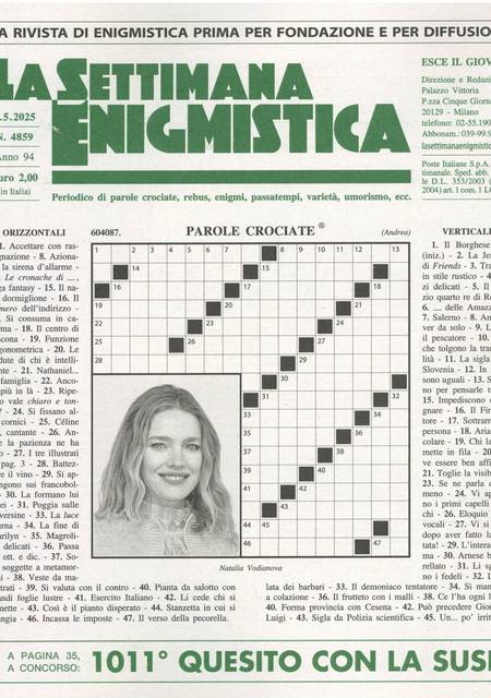 Tidningen Settimana Enigmistica #19